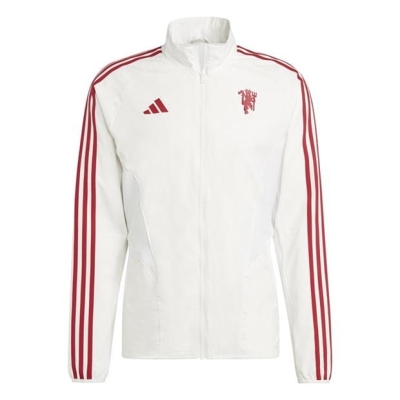 Jacheta adidas Manchester United Anthem transparent alb