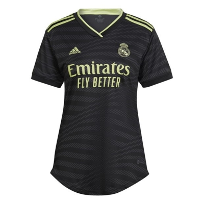 Tricou sport Third adidas Real Madrid 2022 2023 pentru femei negru