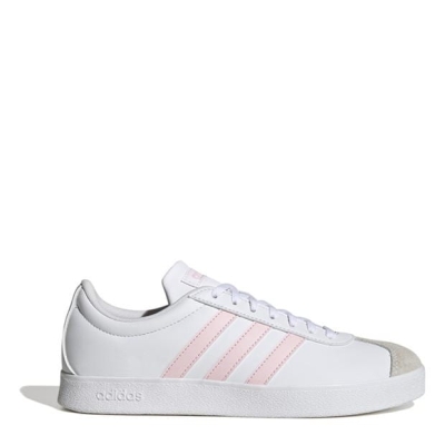 adidas VL Court Base Shoes pentru femei alb roz gri