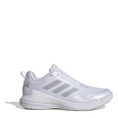 Adidasi de sala adidas Novaflight 2 pentru femei alb argintiu