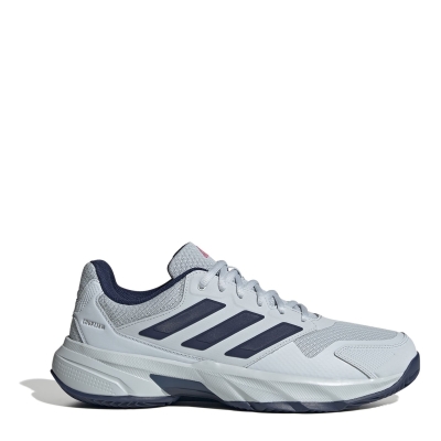 Adidasi de Tenis adidas CourtJam Control 3 zgura pentru Barbati alb albastru