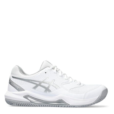 Adidasi de Tenis Asics Gel-Dedicate 8 zgura pentru femei alb argintiu