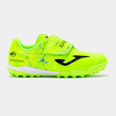 Adidasi Gazon Sintetic Joma Super Copa 2409 Fluor galben copii fosforescent