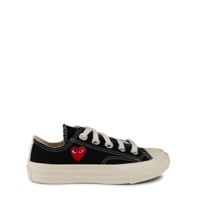 Adidasi sport COMME DES GARCONS PLAY Small Heart Low pentru copii negru rosu