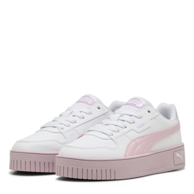 Adidasi sport Puma Carina Street Low-Top pentru fete copii alb roz