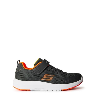 Adidasi sport Skechers Dynamic Tread Juniors gri portocaliu