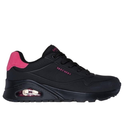 Adidasi sport Skechers UNO Stand On Air pentru femei negru roz