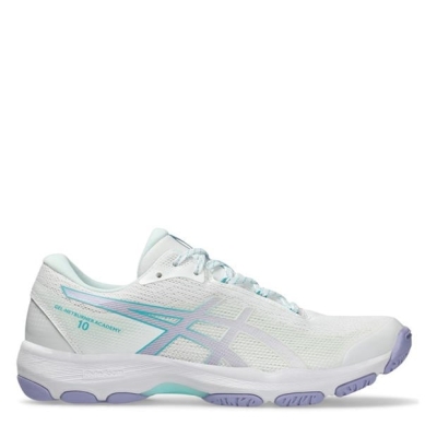 Asics Gel-Netburner Academy 10 Netball Shoes pentru femei alb gri