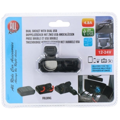 All Ride Rid 4Way Sckt&USB 99 negru