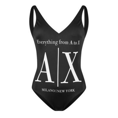 ARMANI EXCHANGE AX tricot Swim femei negru