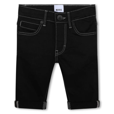 Blugi Boss Logo Denim Slim pentru Bebelusi negru z11