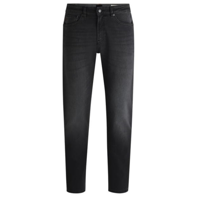 Blugi Boss Maine Straight-Leg negru