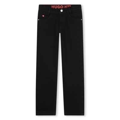 Blugi HUGO Hugo Denim copii negru z11