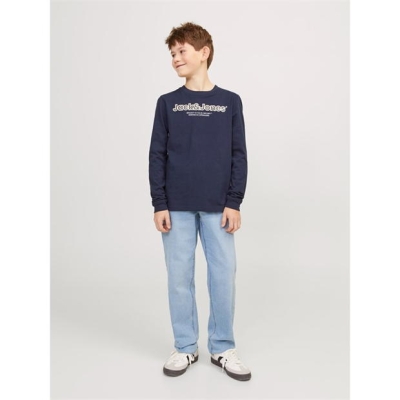 Blugi Jack and Jones Clark 702 pentru copii albastru denim