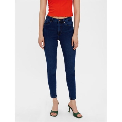 Blugi Vero Moda Skinny inchis albastru denim