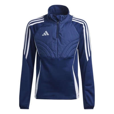 Bluza de trening adidas Tiro24 Wintopy Unisex pentru Copii albastru alb