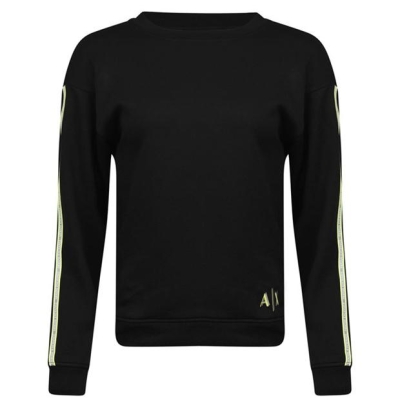 Bluza de trening Armani Exchange Tape negru