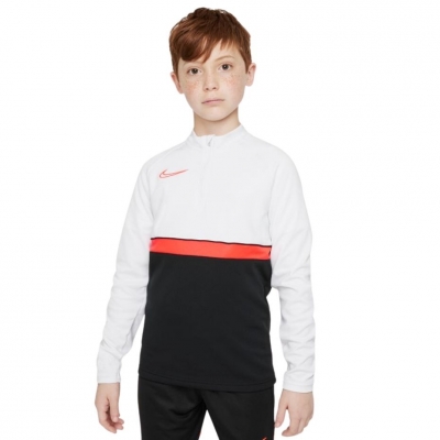 Bluza de trening Nike DF Academy 21 Drill Top negru-alb-rosu CW6112 016 pentru Copii