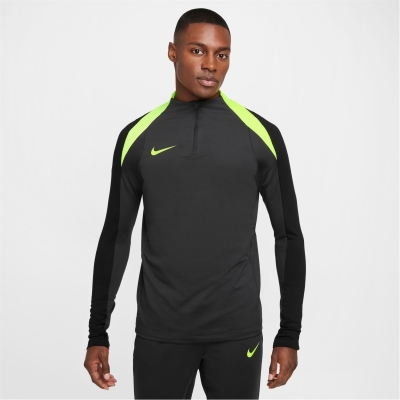 Bluza fotbal Nike Strike Dri-FIT 1/2-cu fermoar Global pentru Barbati gri galben