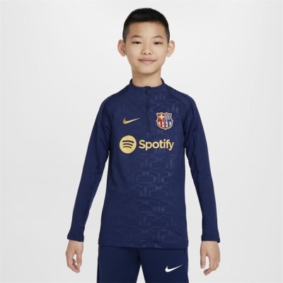 Bluza incalzire Nike Barcelona 2024 2025 Juniors albastru