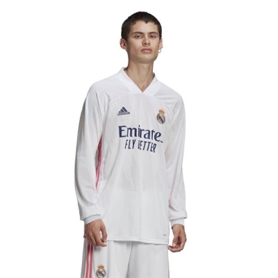 Tricou Acasa adidas Real Madrid 2020 2021 pentru adulti alb