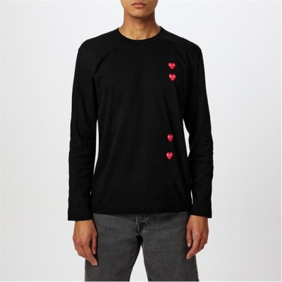 Bluza maneca lunga COMME DES GARCONS PLAY Comme -Shirt pentru barbati negru