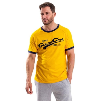 Tricou cu logo Golds sala -shirt pentru Barbati auriu