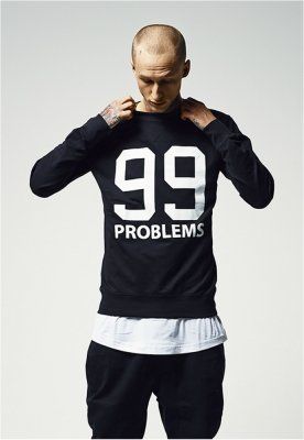 Bluza barbati rap 99 Problems negru Mister Tee