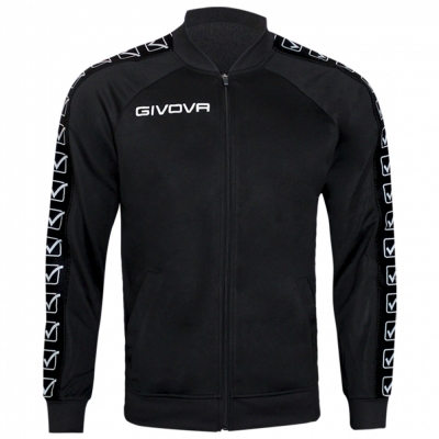 Bluza trening cu fermoar Givova GIACCA COLLEGE BAND negru