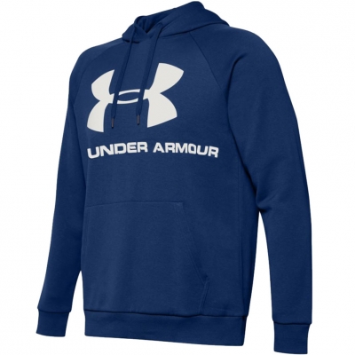 Bluze Hanorac barbati Under Armor Rival Logo albastru 1345628-449