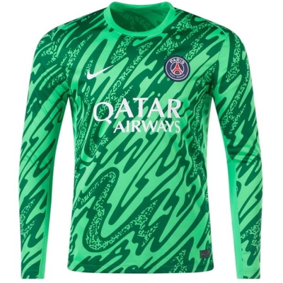 Bluze portar fotbal Nike Paris Saint Germain cu Maneca Lunga 2024 2025 pentru adulti verde