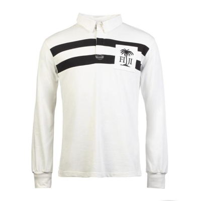 Bluze rugby KooGa Fiji Vintage off alb negru