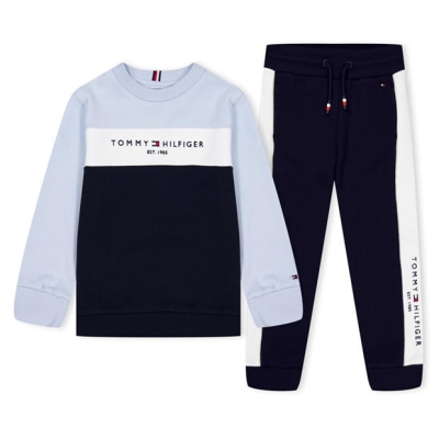 Bluze Set Tommy Hilfiger COLORBLOCK albastru bleumarin