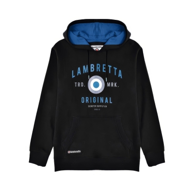 Bluze trening cu gluga Lambretta negru