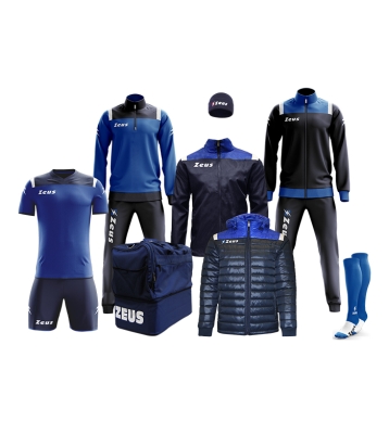 Box set complet antrenament fotbal Vesuvio Zeus bleumarin albastru roial