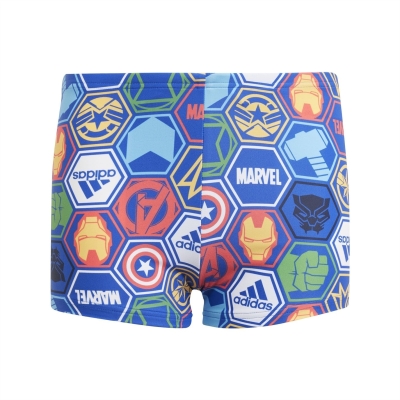 Boxeri adidas X Marvels Avengers Swim Juniors albastru rosu