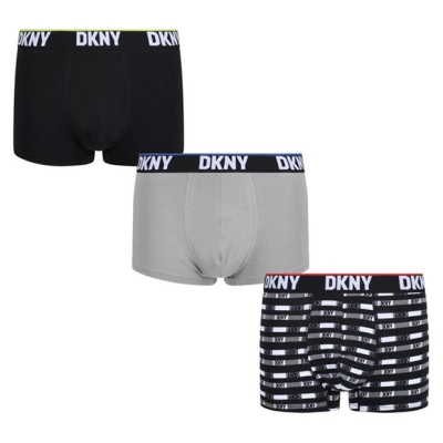 Boxeri DKNY DKNY Appleton pentru barbati negru lead gri