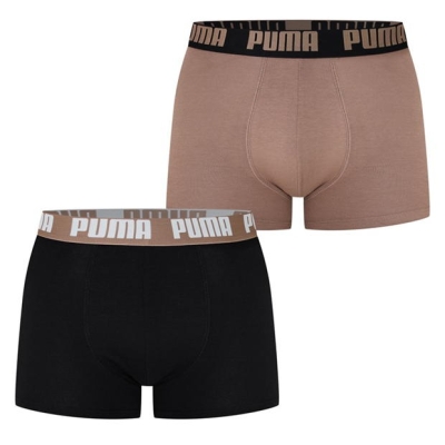 Boxeri Set 2 Puma pentru Barbati verde maro multicolor