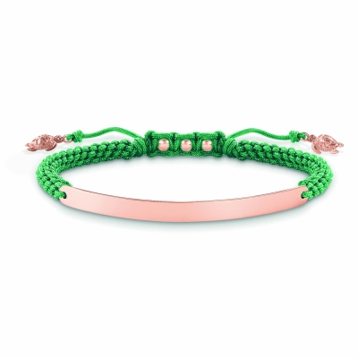 Bratari THOMAS SABO A00575976L19v pentru Femei green, roz auriu