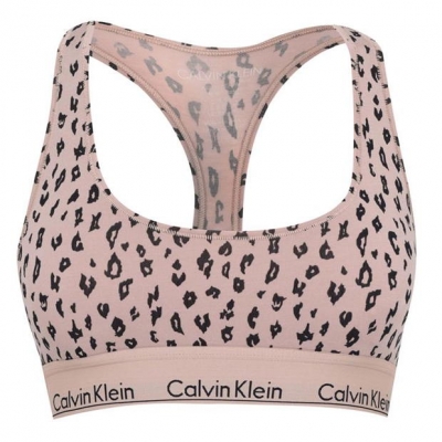 Bustiera Calvin Klein Modern bumbac Logo sav ghepard alm 