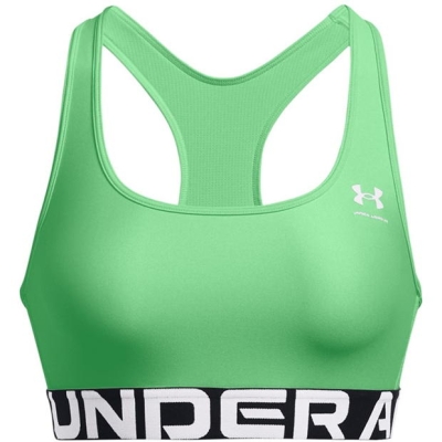 Bustiera sport Under ARMOUR HeatGear® Armour Mid Branded pentru Femei verde