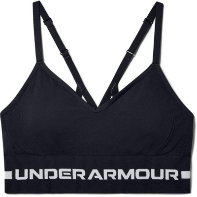 Bustiera sport Under Armour Low Impact Longline negru halo gri