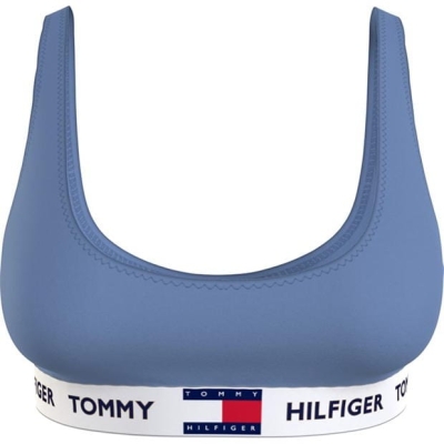 Bustiera Tommy Hilfiger 85 Unpadded bej albastru