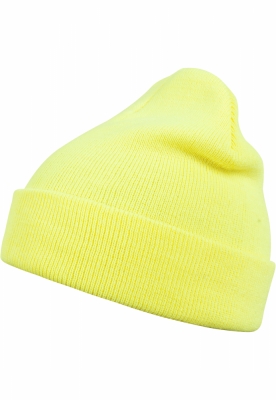 Caciula Beanie Basic Flap galben neon MasterDis