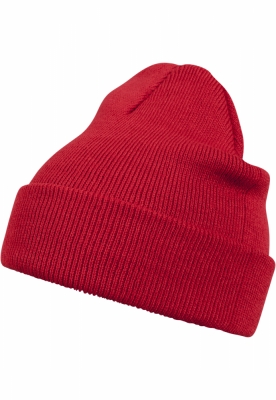 Caciula Beanie Basic Flap rosu MasterDis