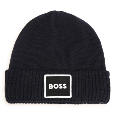 Caciula Beanie Boss Branded Patch Babies bleumarin