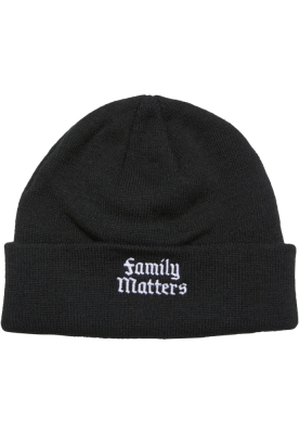 Caciula Beanie Family Matters negru Mister Tee