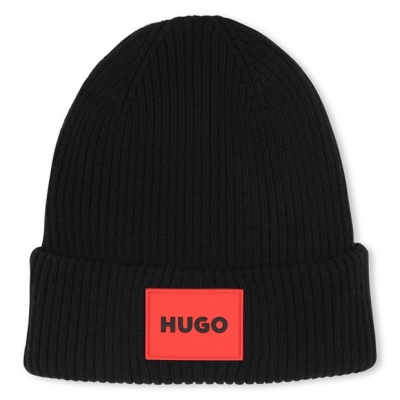 Caciula Beanie HUGO Hugo Lgo copii negru 09b