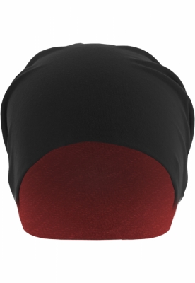 Caciula Beanie Jersey cu doua fete negru rosu MasterDis