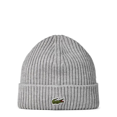 Caciula Beanie Lacoste Lacoste tricot barbati gri yrd